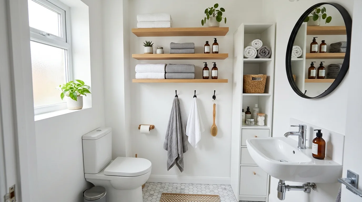Keep kids’ or guest items clearly separated inspiration for an organized bathroom.